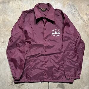 Vintage 70s Dunbrooke Burgundy Light Bomber Jacket